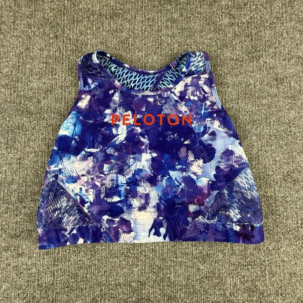 Wear It To‎ Heart Outfit Womens 2XL Blue Tie Dye Peloton Bra Leggings Yoga Set